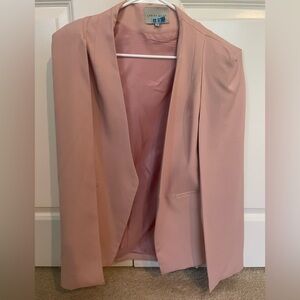 Lavish Alice Soft Pink Cape Blazer